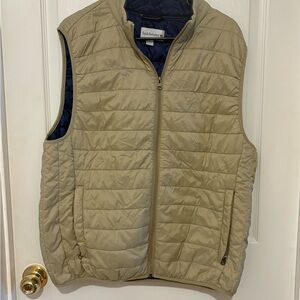 Saddlebred Beige Quilted Men's Vest Size M